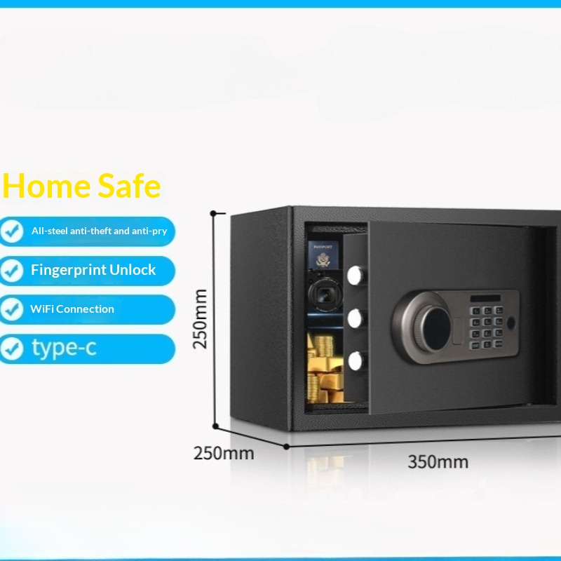 Home Security Box - Senha eletrônica segura 25cm mini casa