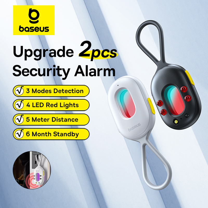 Home Security Front Door Camera - Baseus 2 pçs detector de alarme