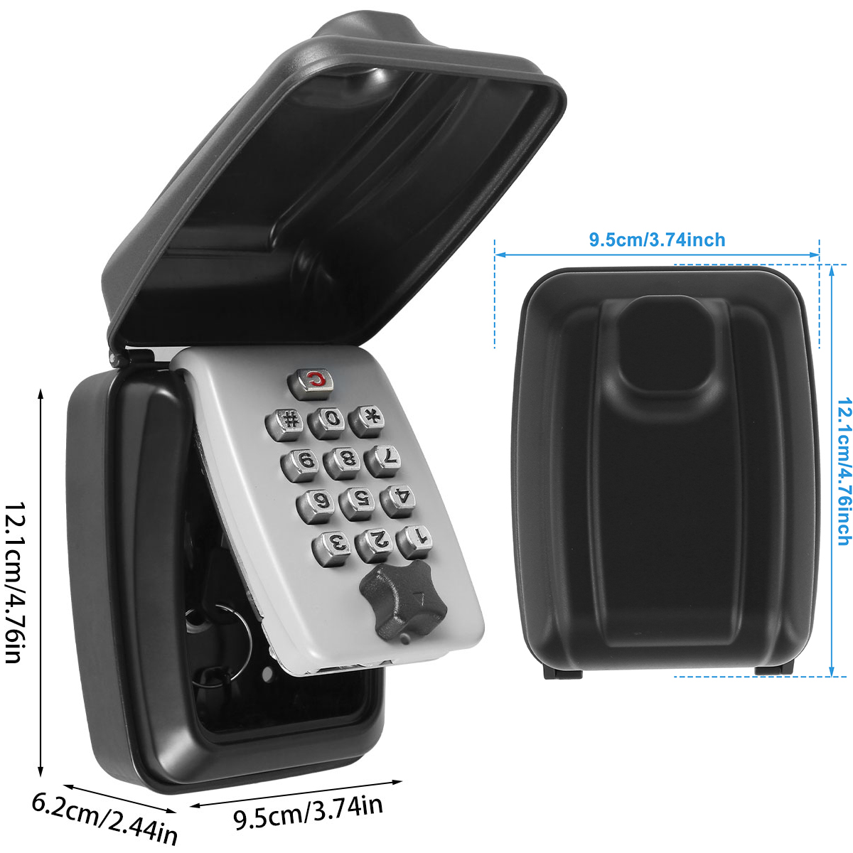 Wall-Mounted Key Lock Box, Sec - Home Security Items avaliação e preço