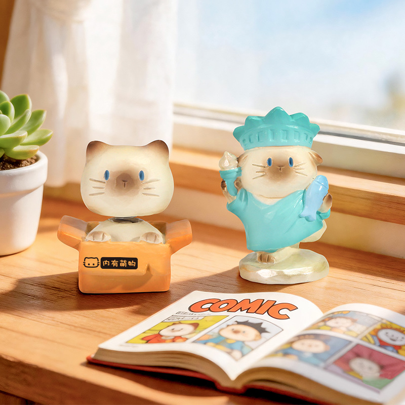 Figura de gato fofo em caixa s - Home Security Box avaliação e preço