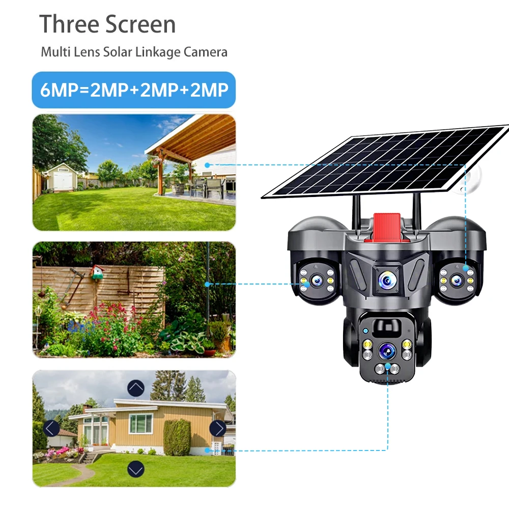 Kerui ao ar livre ptz 6mp 4g s - Home Security Items avaliação e preço