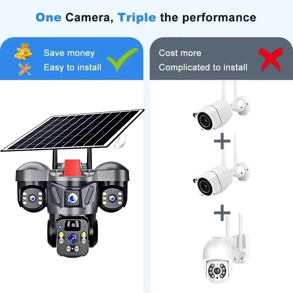 Kerui ao ar livre ptz 6mp 4g s - Home Security Items avaliação e preço
